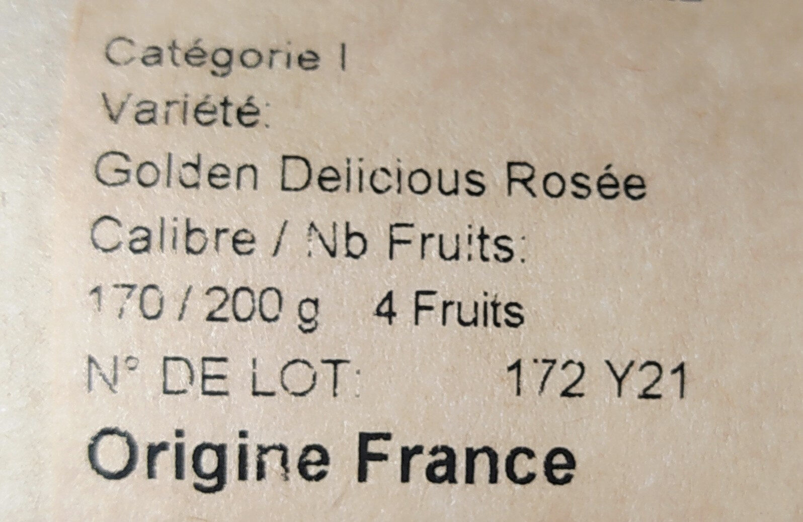 Pomme d'altitude - Ingredienser - fr