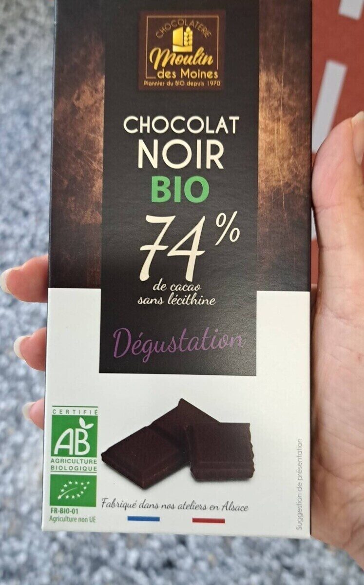 Chocolat noir bio 74%