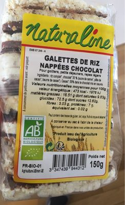 Galette de riz nappees chocolat - Product - fr