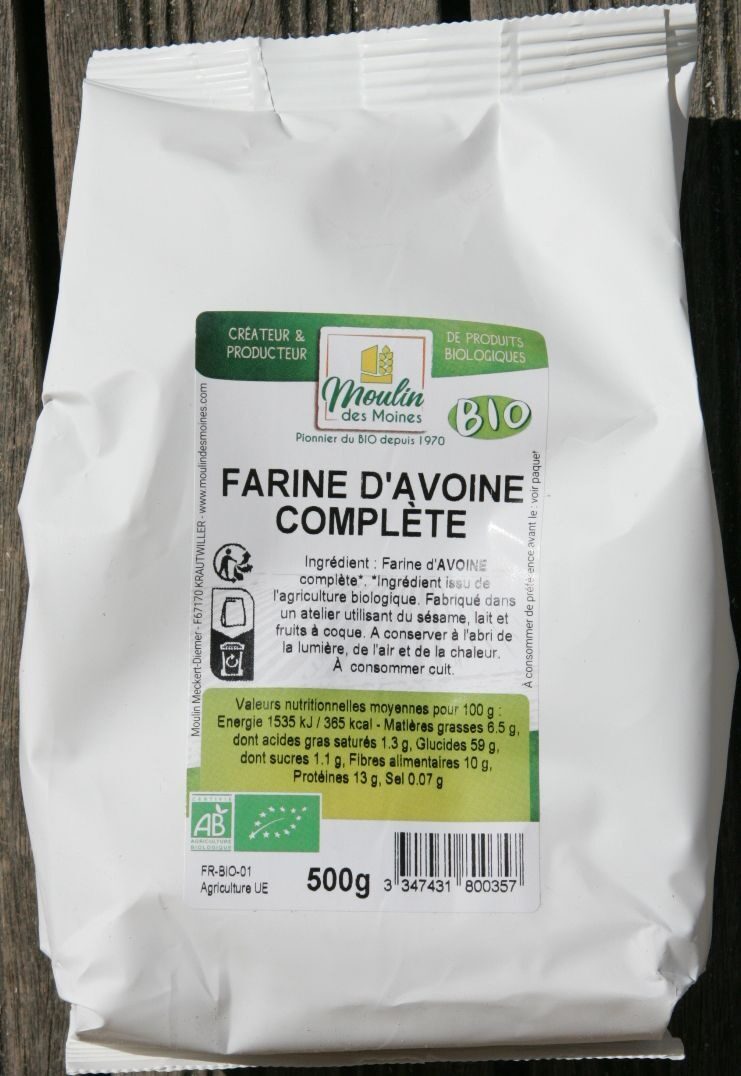 Farine d'avoine complète - Product - fr