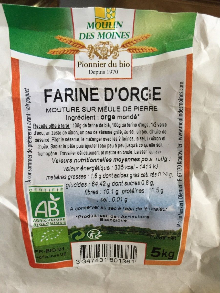 Farine d'orge - Product - fr