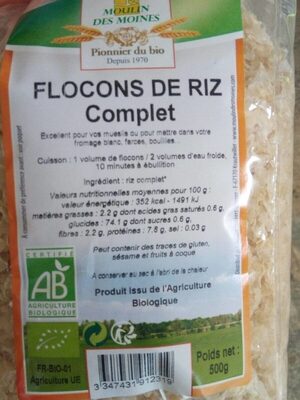 Flocons de riz complet - Product - fr