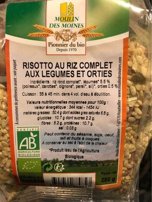 Risotto au riz compler aux légumes et orties - Product - fr