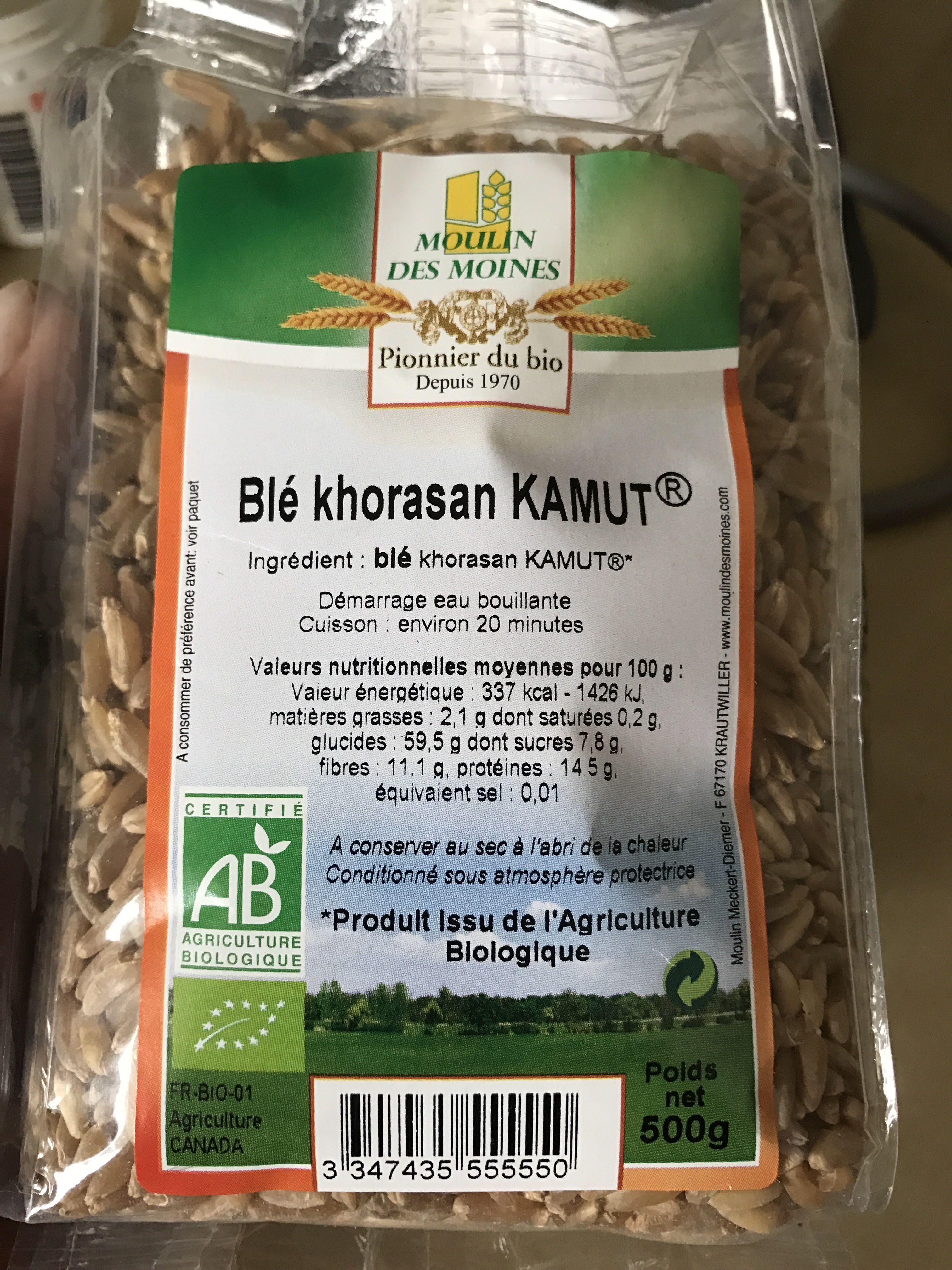 Blé khorasan KAMUT - Produit - en