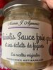 Raviolis sauce foie gras - Produit