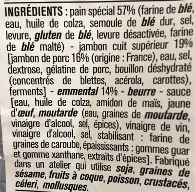 Le pavé jambon emmental - Ingredients - fr