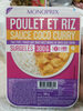 Poulet et riz sauce coco curry - Product
