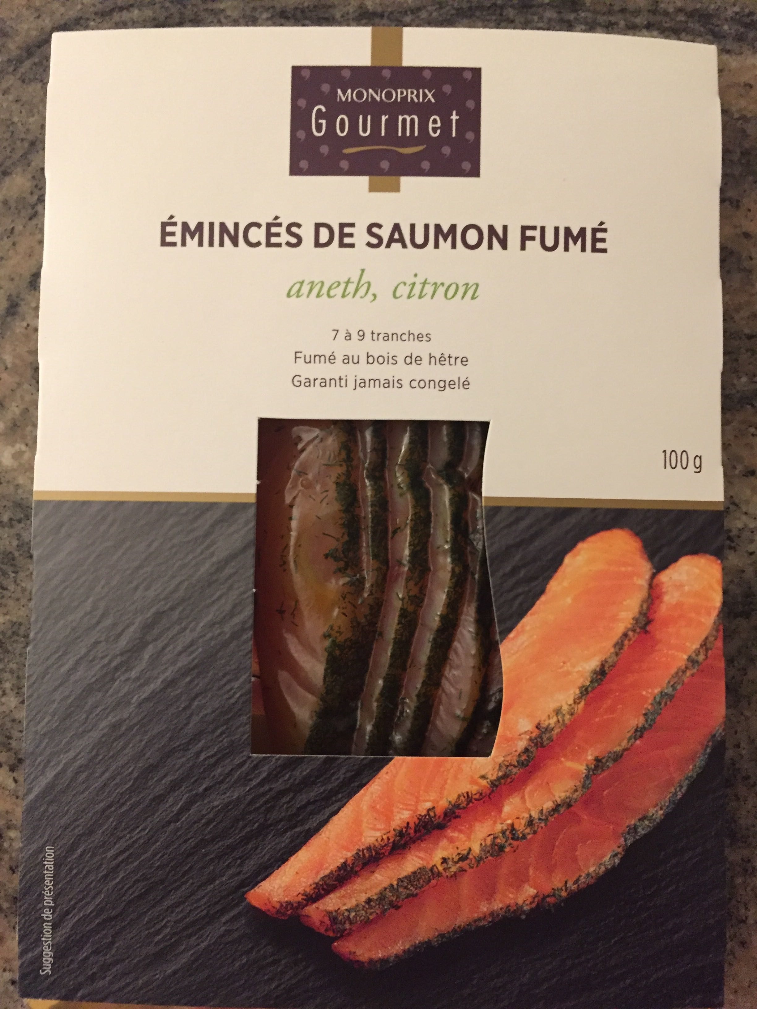 Gourmet - Émincés de saumon fumé, aneth et citron - نتاج - fr