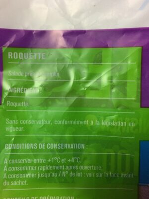 Roquette - Ingredients - fr