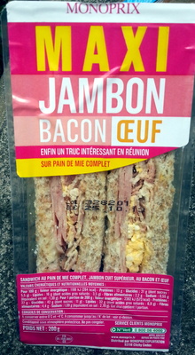 Maxi Jambon Bacon Oeuf - Product - fr