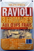 Ravioli 3 Fromages aux Œufs Frais - Producto