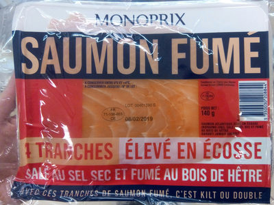 Saumon fumé élevé en Ecosse - Product - fr