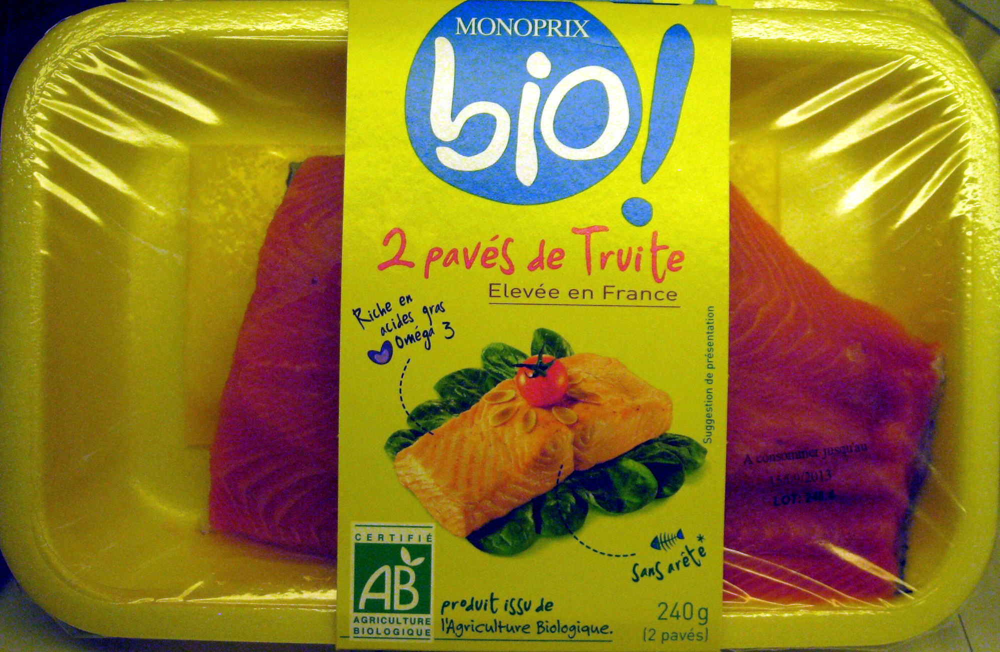2 pavés de Truite Bio - Produkt - fr