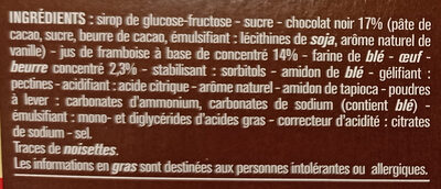 Génoises fourrées à la framboise - Ingredienser - fr