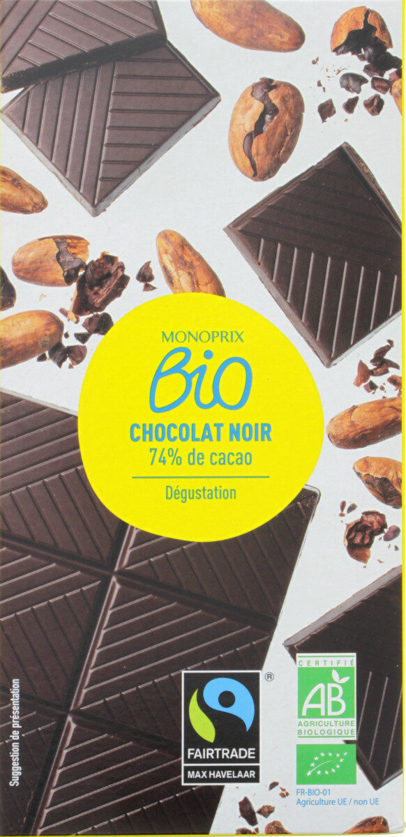 Chocolat noir 74% Bio - نتاج - fr