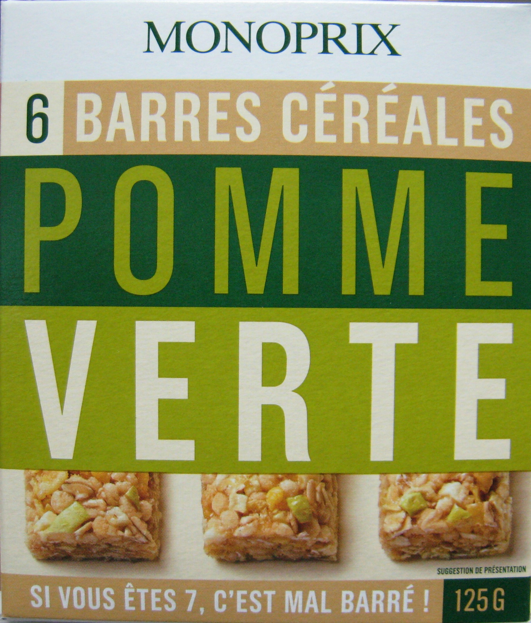 6 Barres Céréales Pomme Vert - Produit