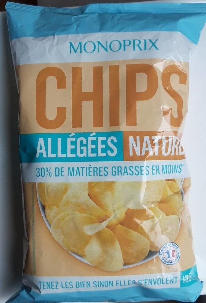 Monoprix Chips Allégées Nature - Product - fr