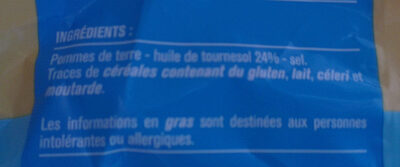 Monoprix Chips Allégées Nature - Ingrediënten - fr