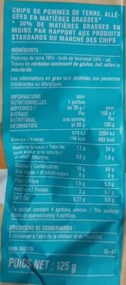 Monoprix Chips Allégées Nature - Voedingswaarden - fr