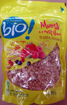 Muesli croustillant fruits rouges Bio Monoprix - Produkt - fr