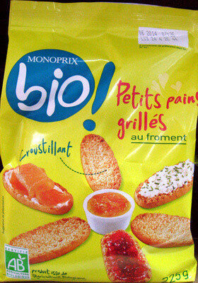 Petits pains grillés au froment Bio Monoprix - Produit