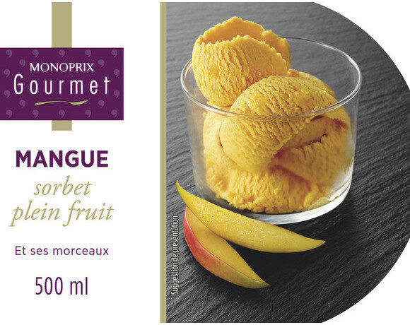 Sorbet mangue - Produit