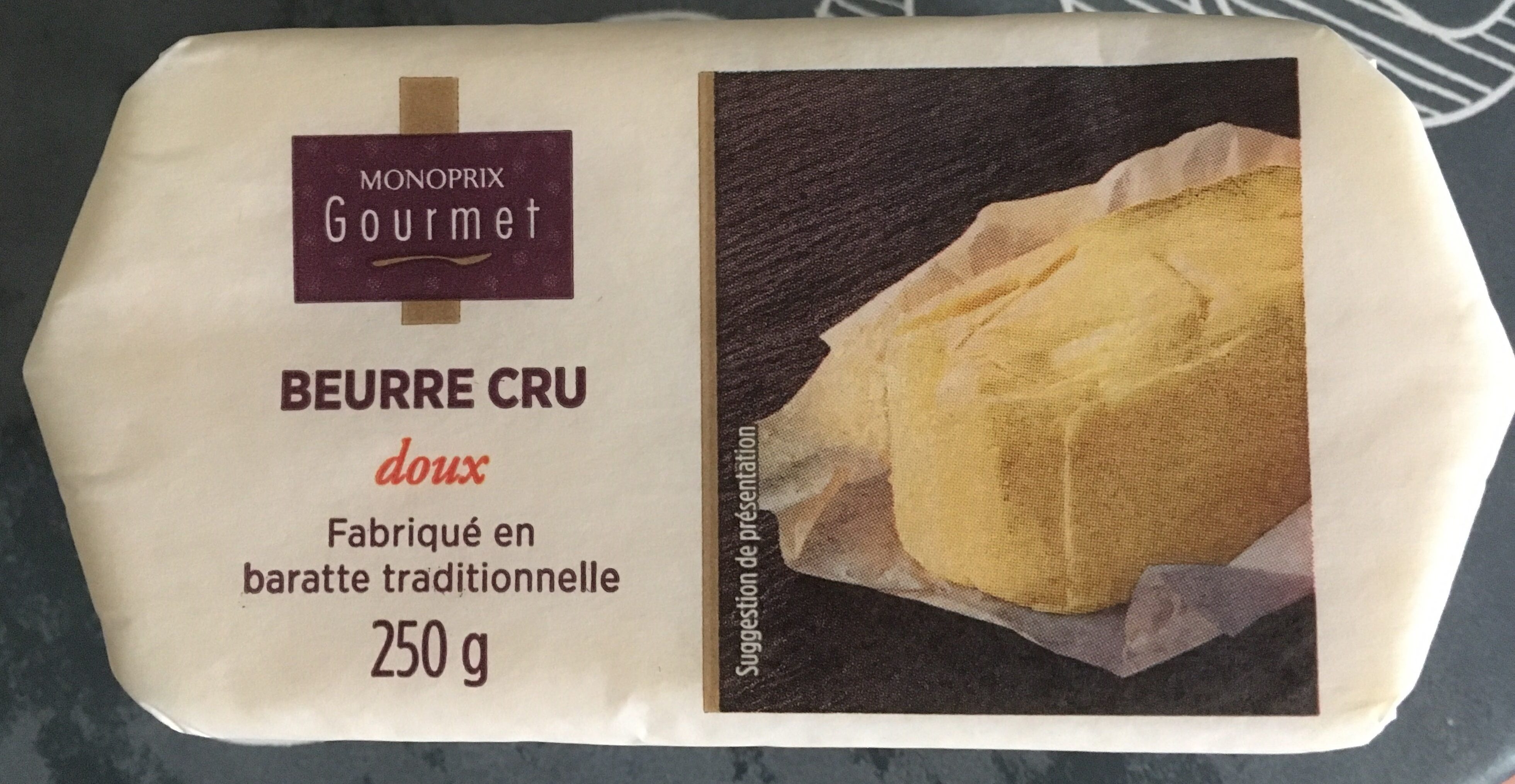 Beurre cru doux - Product - fr