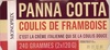 Panna Cotta coulis framboise - Produit