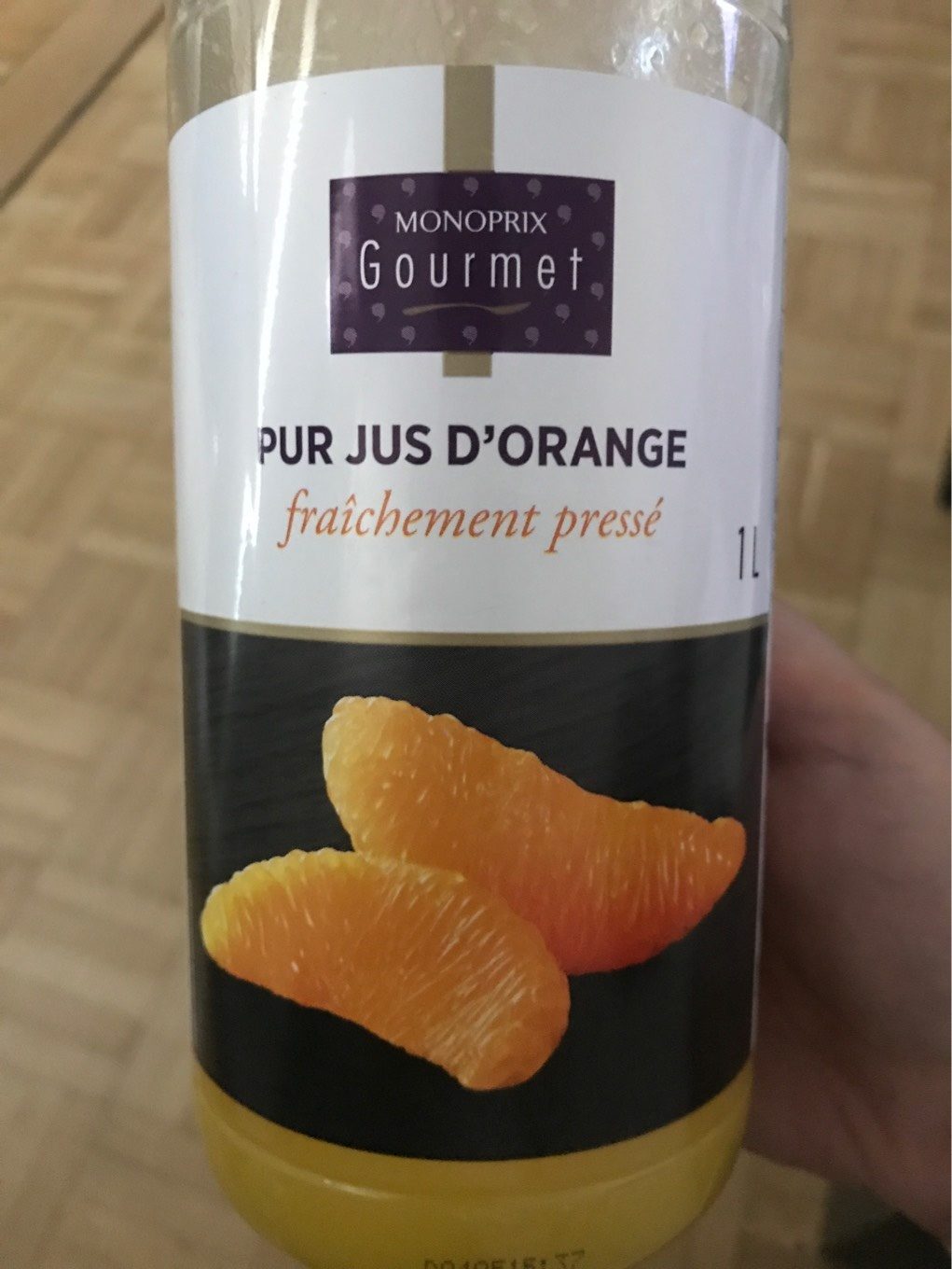 Pur jus d'orange fraichement pressé - Produit