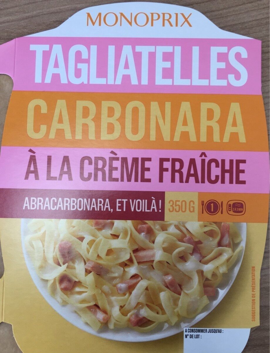 Tagliatelles Carbonara à la Crème Fraîche - Produkt - fr