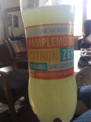 Boisson pamplemousse citron zéro - Nutrition facts - fr
