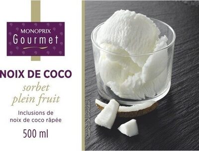 Sorbet plein fruit à la noix de coco râpée - Product - fr