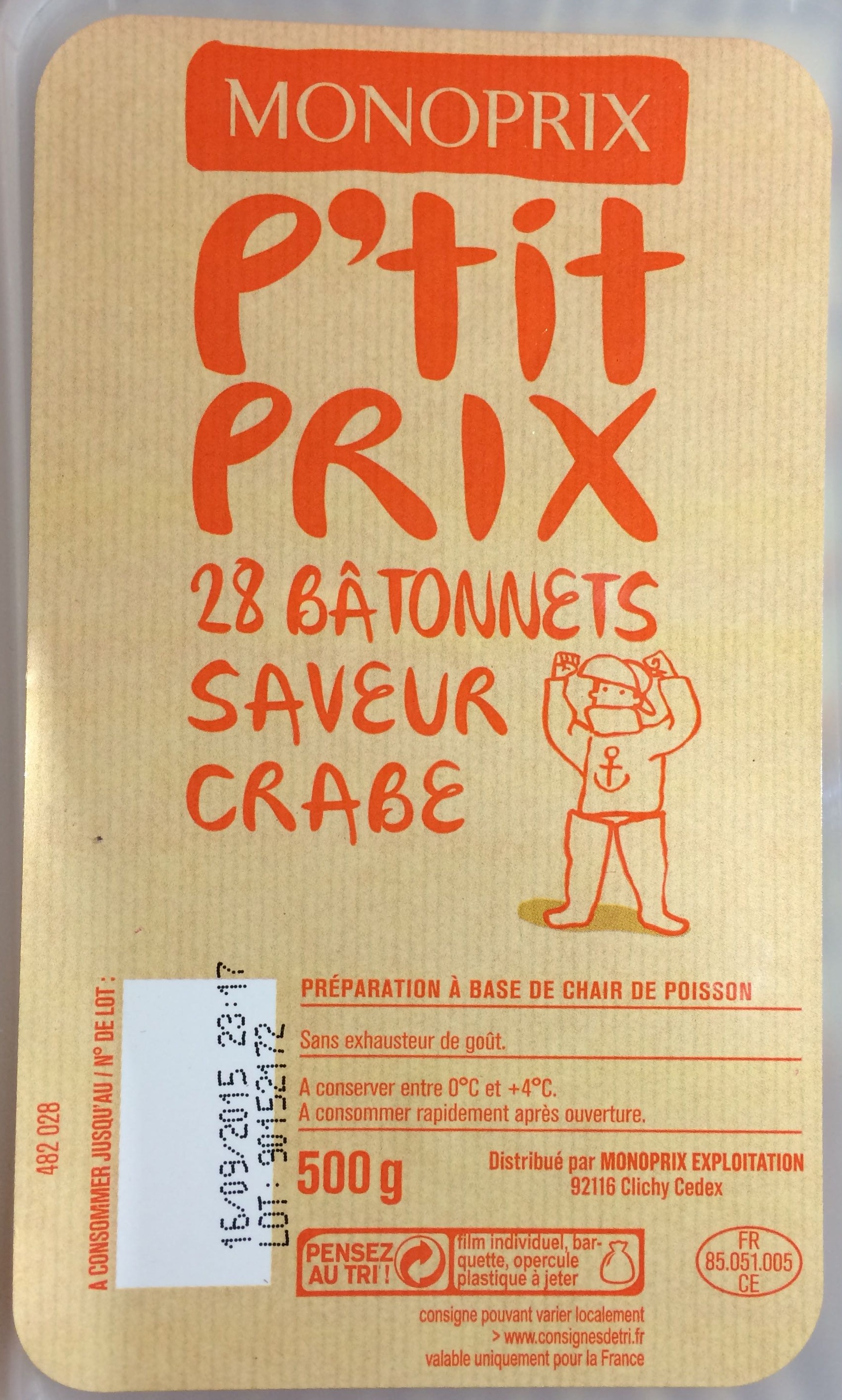 28 Bâtonnets Saveur Crabe - Product - fr