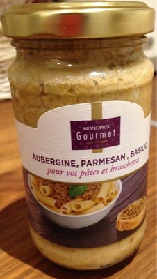 Sauce aubergine parmesan basilic - Product - fr