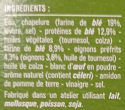 Mini panés de blé - Ingredients - fr