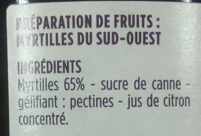 Myrtilles des Landes - Ingredients - fr