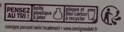 Bûche glacée - Recycling instructions and/or packaging information - fr