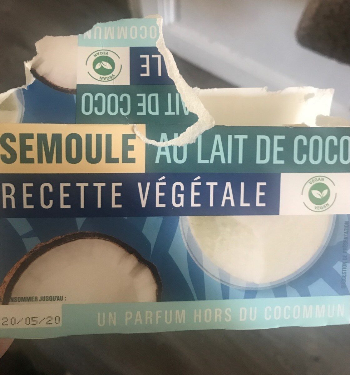 semoule au lait de coco vegan - Product
