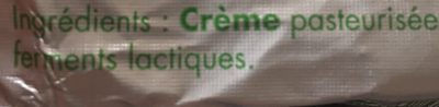 Beurre pasteurise - Ingredients - fr