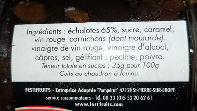 Confit d'échalotes - Ingredients - fr