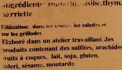 Herbes de Provence - Ingredients - fr