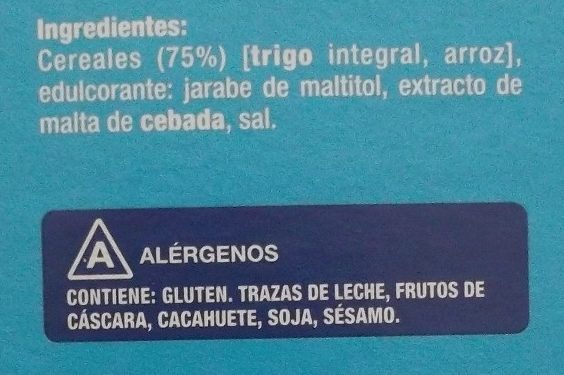 Copos de trigo integral y arroz sin azúcares añadidos - Ingredients - es