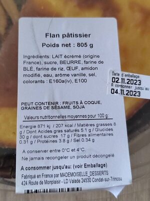 Flan pâtissier - Product - fr