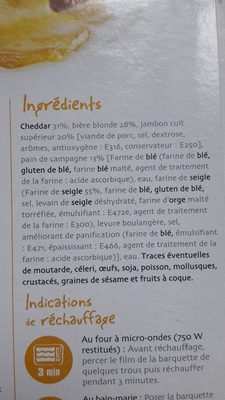 Welsh - Ingredients - fr