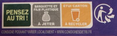 Riz cantonais sans colorants - Instruction de recyclage et/ou informations d'emballage