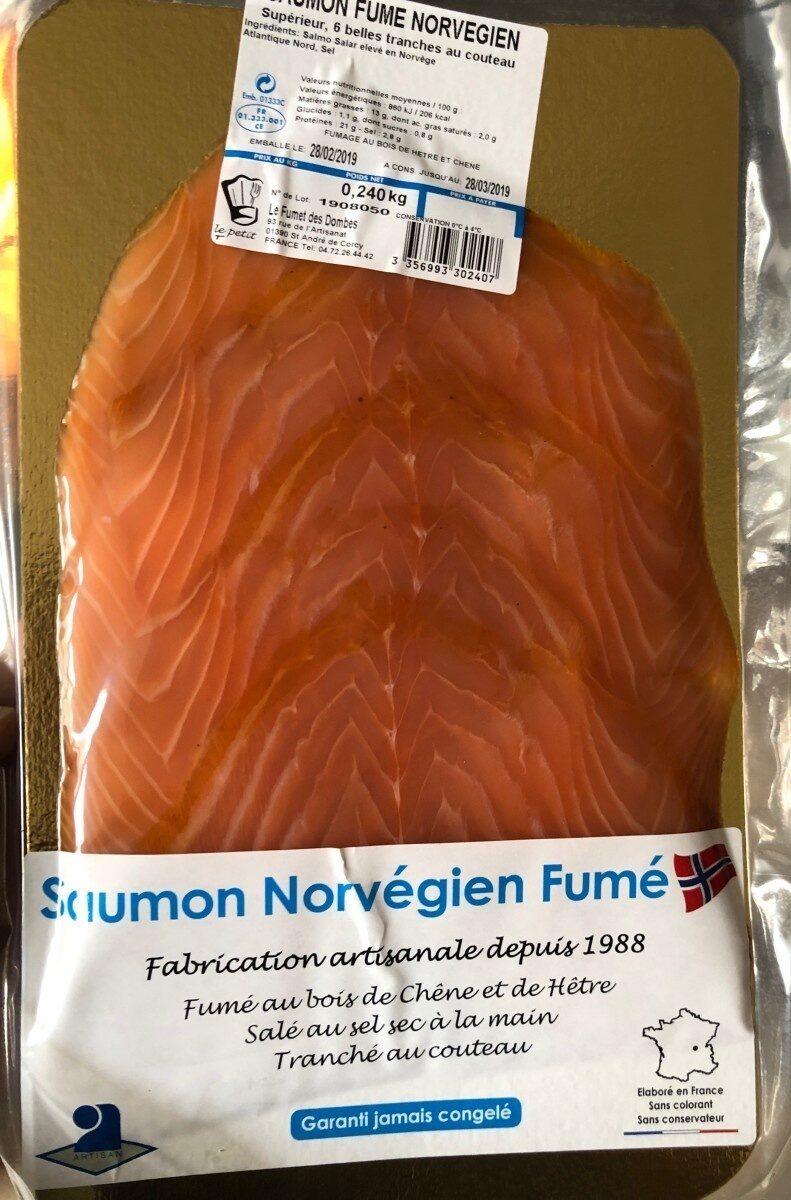 Saumon Norvégien Fumé - Produit