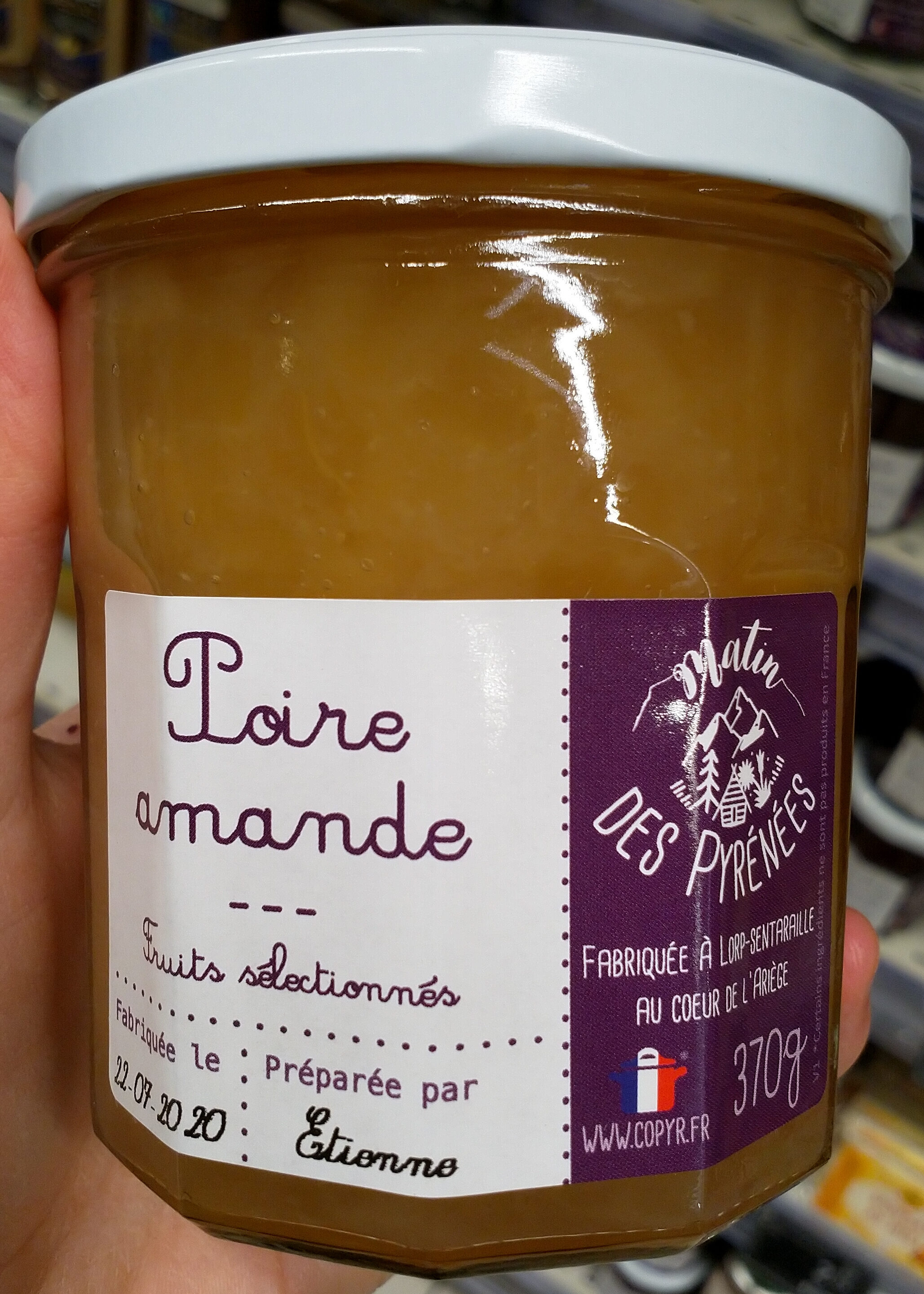 Confiture poire amande - Product - fr