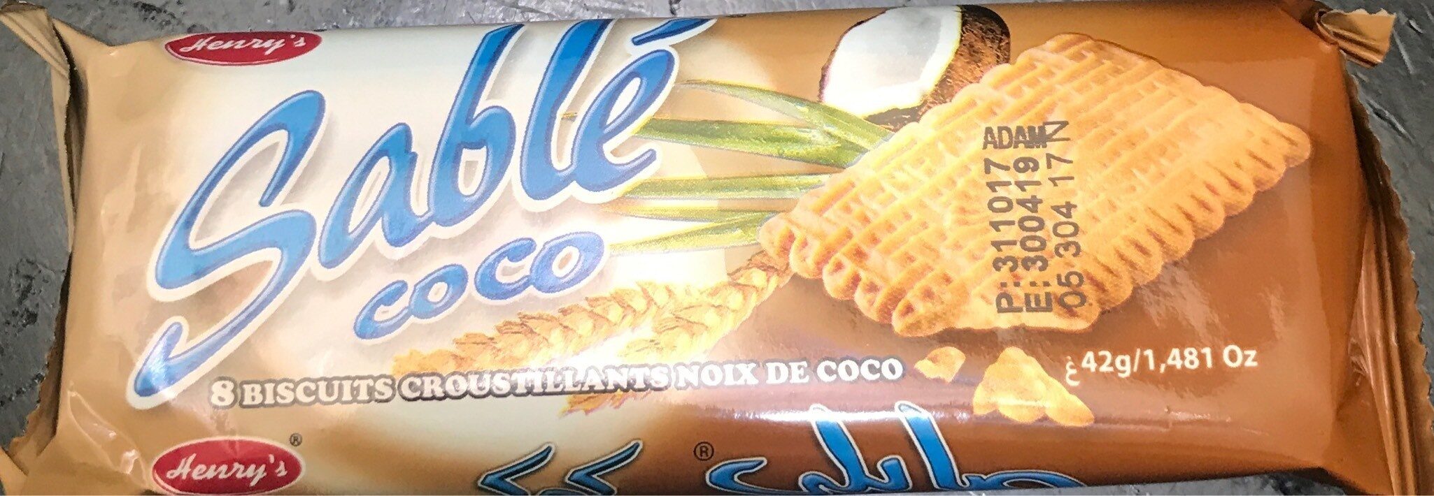 Sable coco - Produit