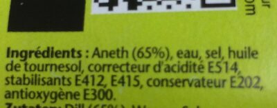 Aneth - Ingredients - fr