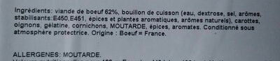 Bœuf Cuit - Ingredients - fr